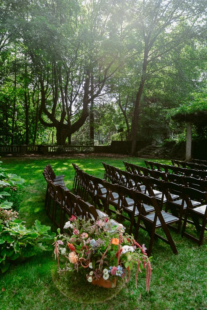Romantic Color and Historic Charm at this Garden Party Wedding at Curtis Arboretum
