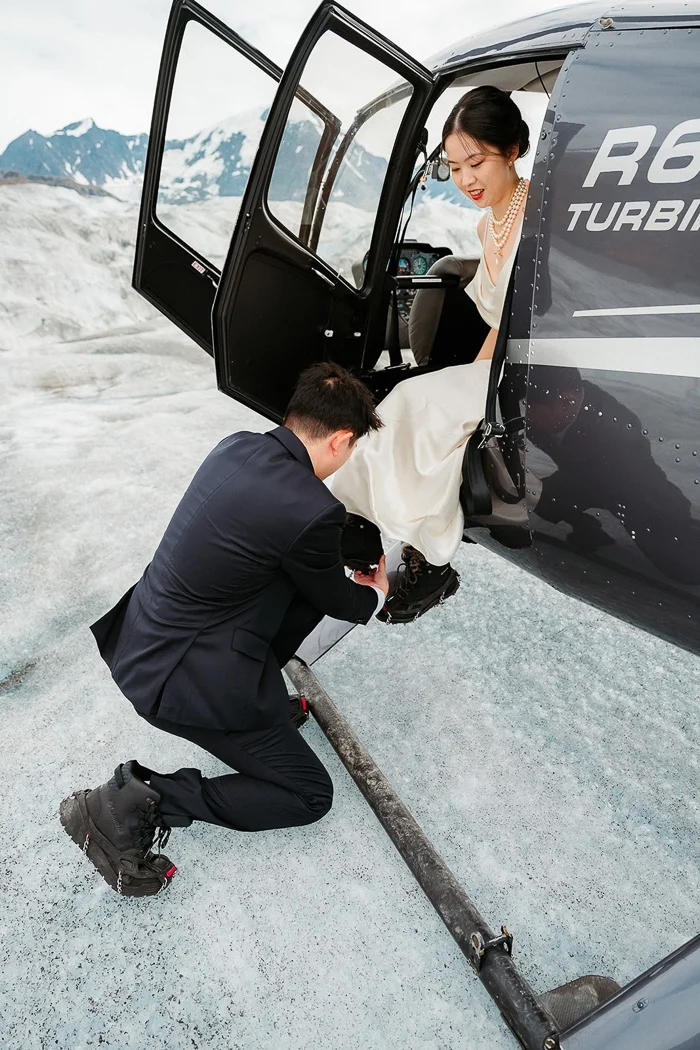 Nova and Jay’s Remote Glacier Elopement in Palmer, Alaska: A Testament to Nature as the Ultimate Wedding Backdrop