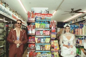 Thirty-Day Dash to ‘I Do’: A Kitschy Vegas-Inspired Elopement at Lovesick Chapel Redefines Wedding Norms.